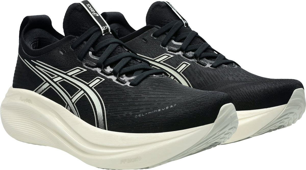 Asics Gel Nimbus 27 WIDE FIT Mens Running Shoes - Black
