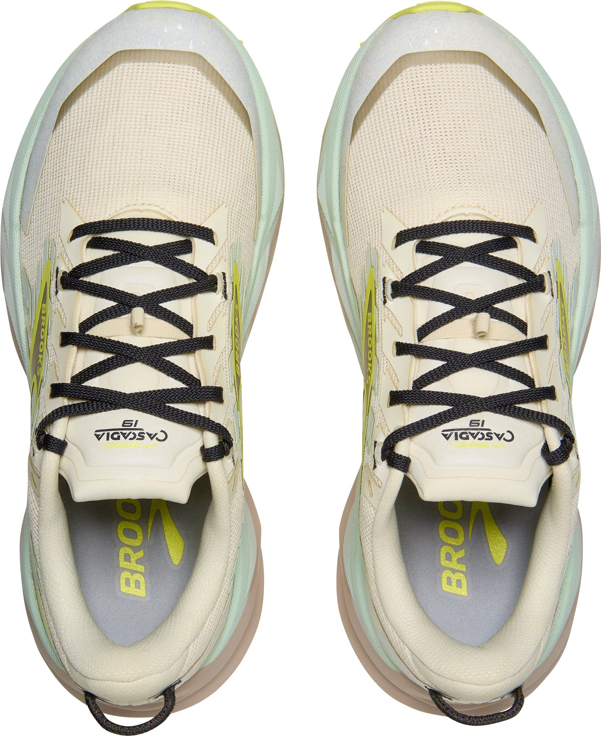 Brooks Cascadia 19 WIDE FIT Womens Trail Running Shoes - Cream