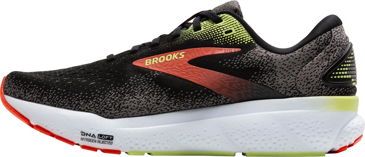 Brooks Ghost 16 WIDE FIT (2E) Mens Running Shoes - Black