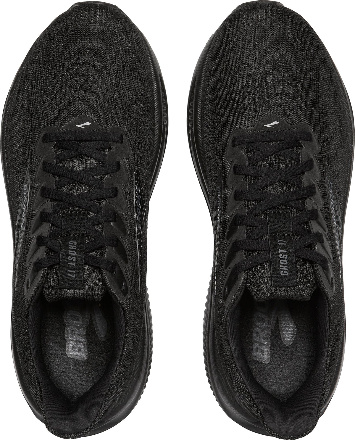 Brooks Ghost 17 WIDE FIT (2E) Mens Running Shoes - Black