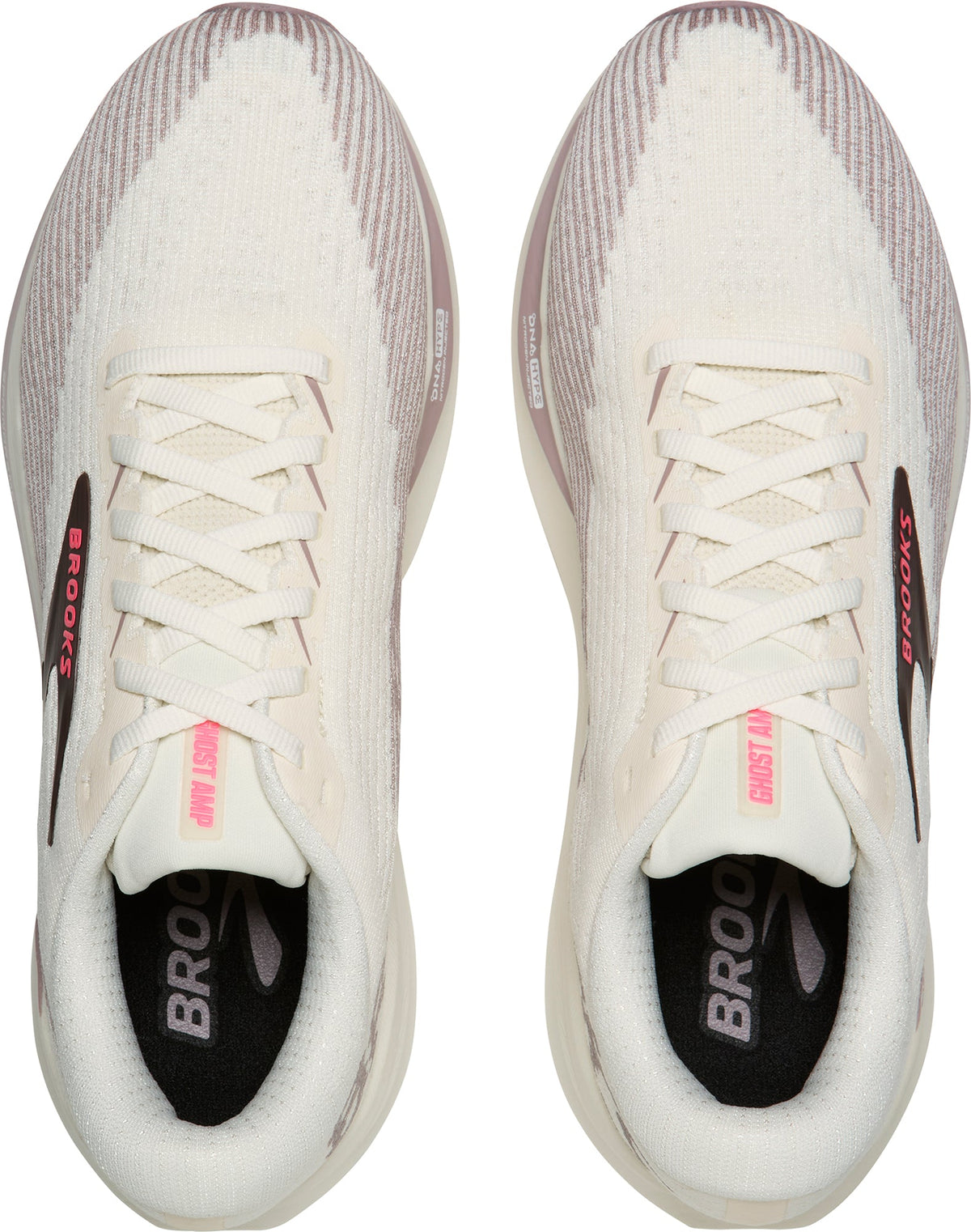 Brooks Ghost AMP Womens Running Shoes - Cream