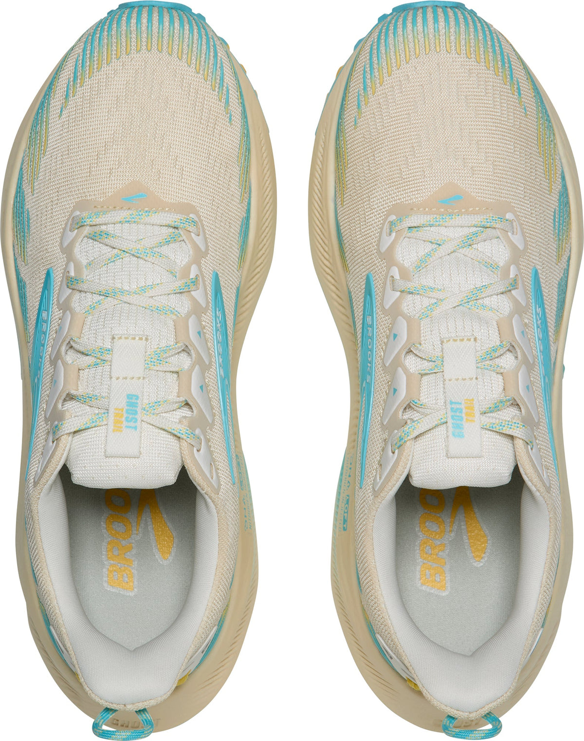 Brooks Ghost Trail Womens Running Shoes - Cream