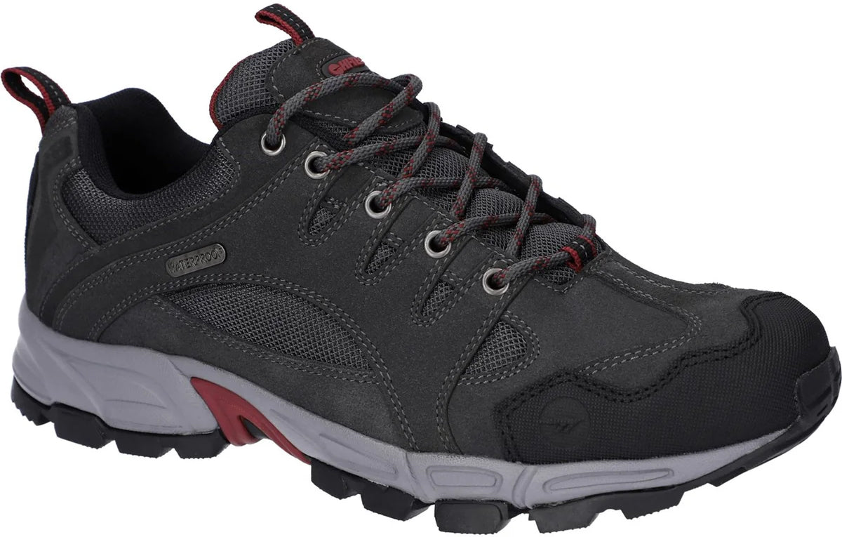 Hi-Tec Auckland Lite Waterproof Mens Walking Shoes - Grey