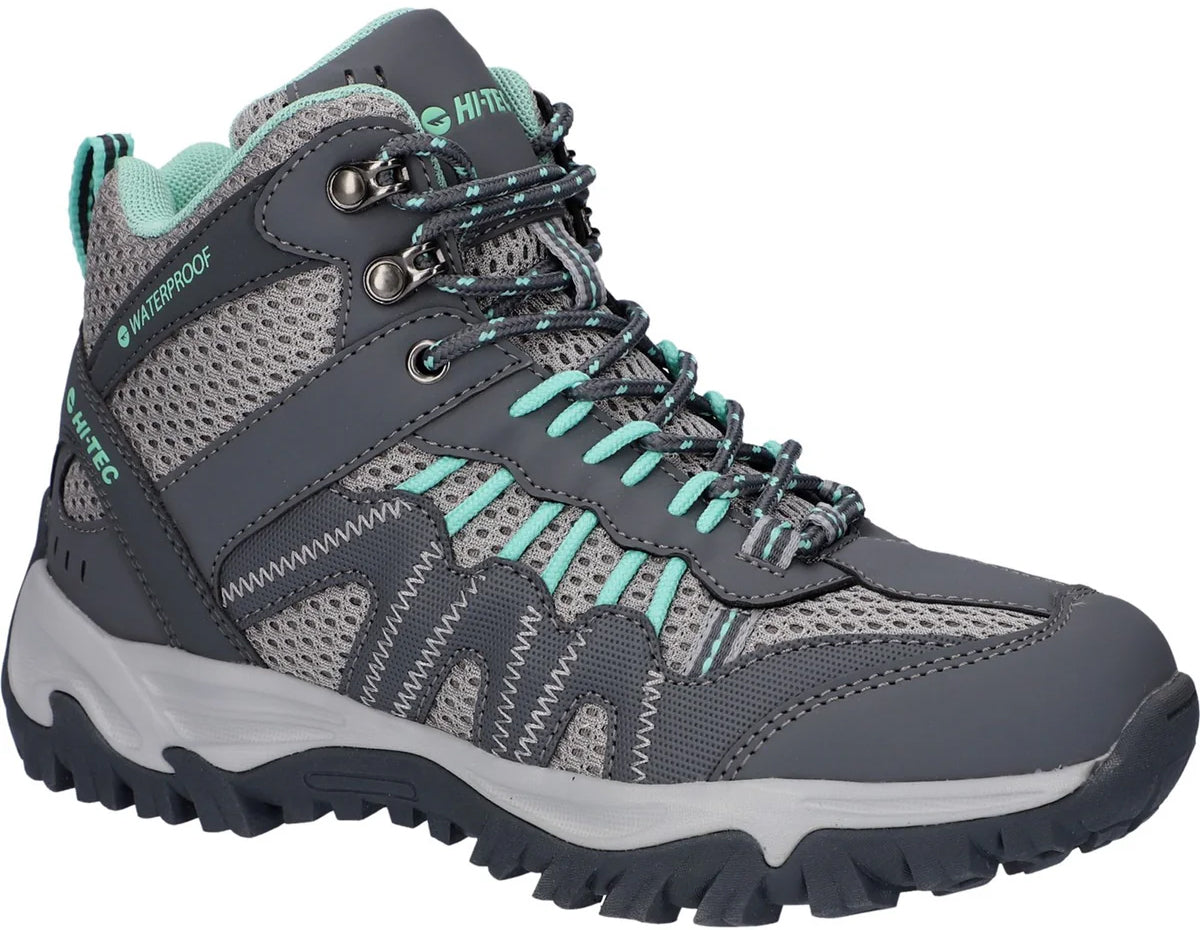 Hi-Tec Jaguar Mid Waterproof Womens Walking Boots - Grey