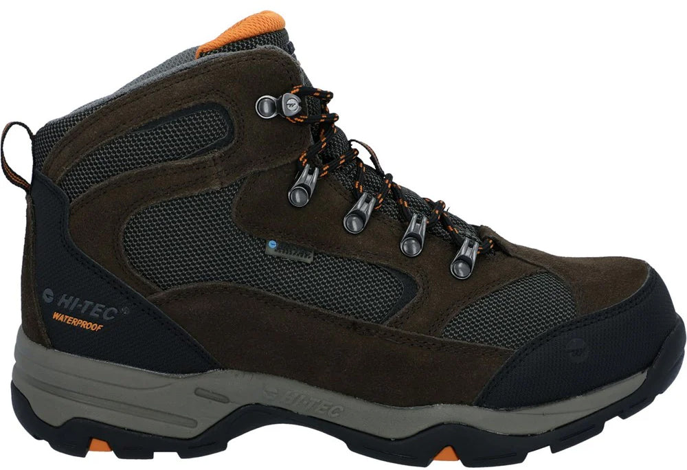 Hi-Tec Storm Waterproof Mens Walking Boots - Brown