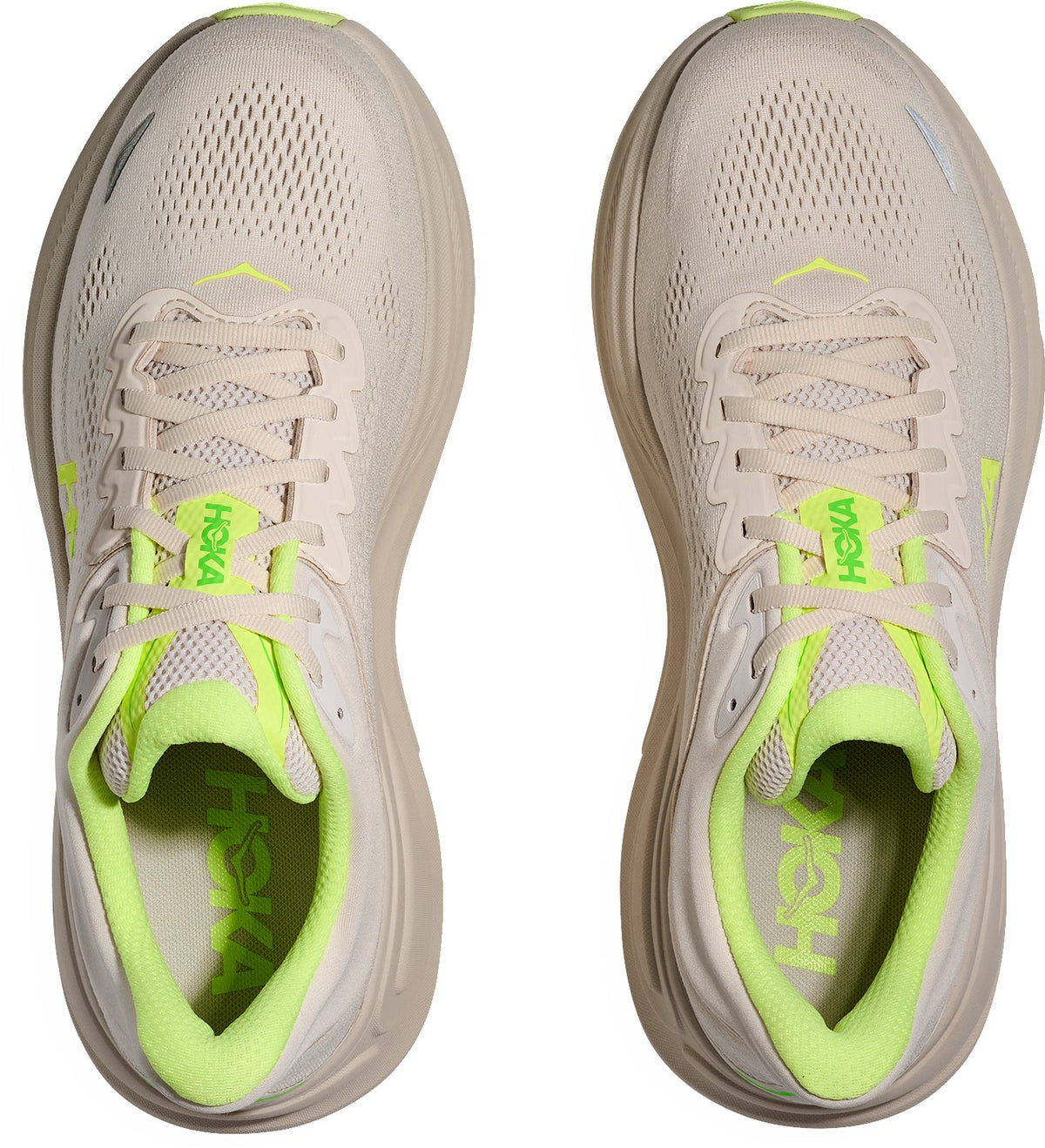 Hoka Bondi 9 Mens Running Shoes - Cream