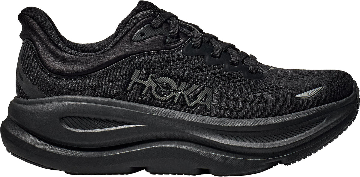 Hoka Bondi 9 WIDE FIT Womens Running Shoes - Black