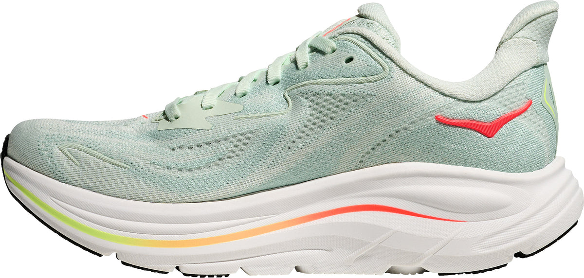 Hoka Clifton 10 WIDE FIT Womens Running Shoes - Green