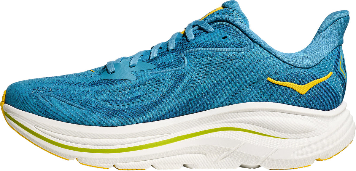 Hoka Clifton 10 WIDE FIT Mens Running Shoes - Blue