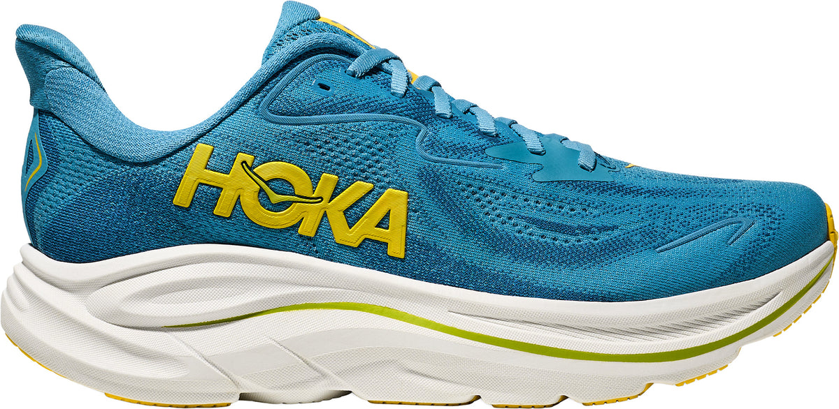 Hoka Clifton 10 WIDE FIT Mens Running Shoes - Blue