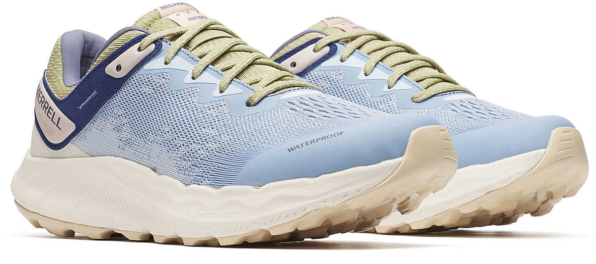 Merrell Antora 4 Waterproof Womens Trail Running Shoes - Blue
