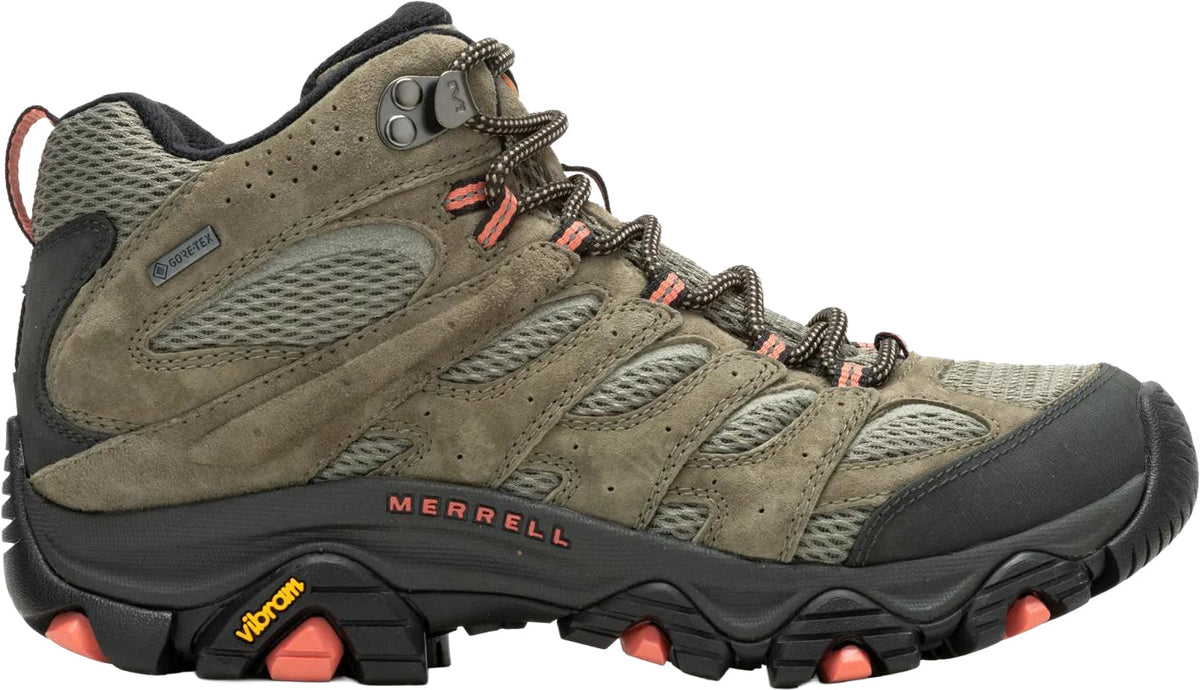 Merrell Moab 3 Mid GORE-TEX Womens Walking Boots - Green