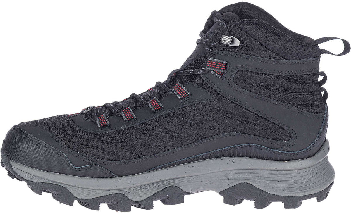 Merrell Moab Speed Thermo Spike Mid Waterproof Mens Walking Boots - Black