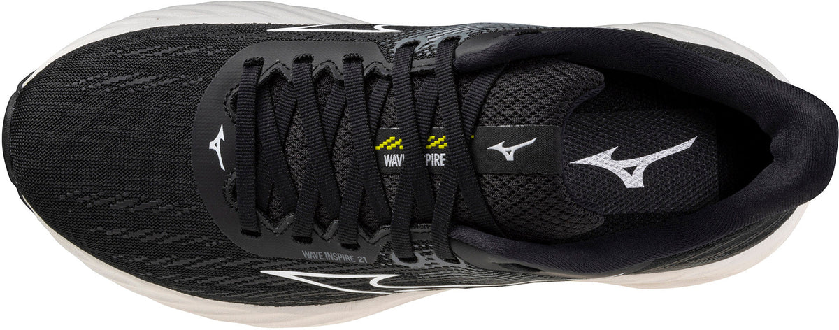 Mizuno Wave Inspire 21 WIDE FIT (D) Womens Running Shoes - Black