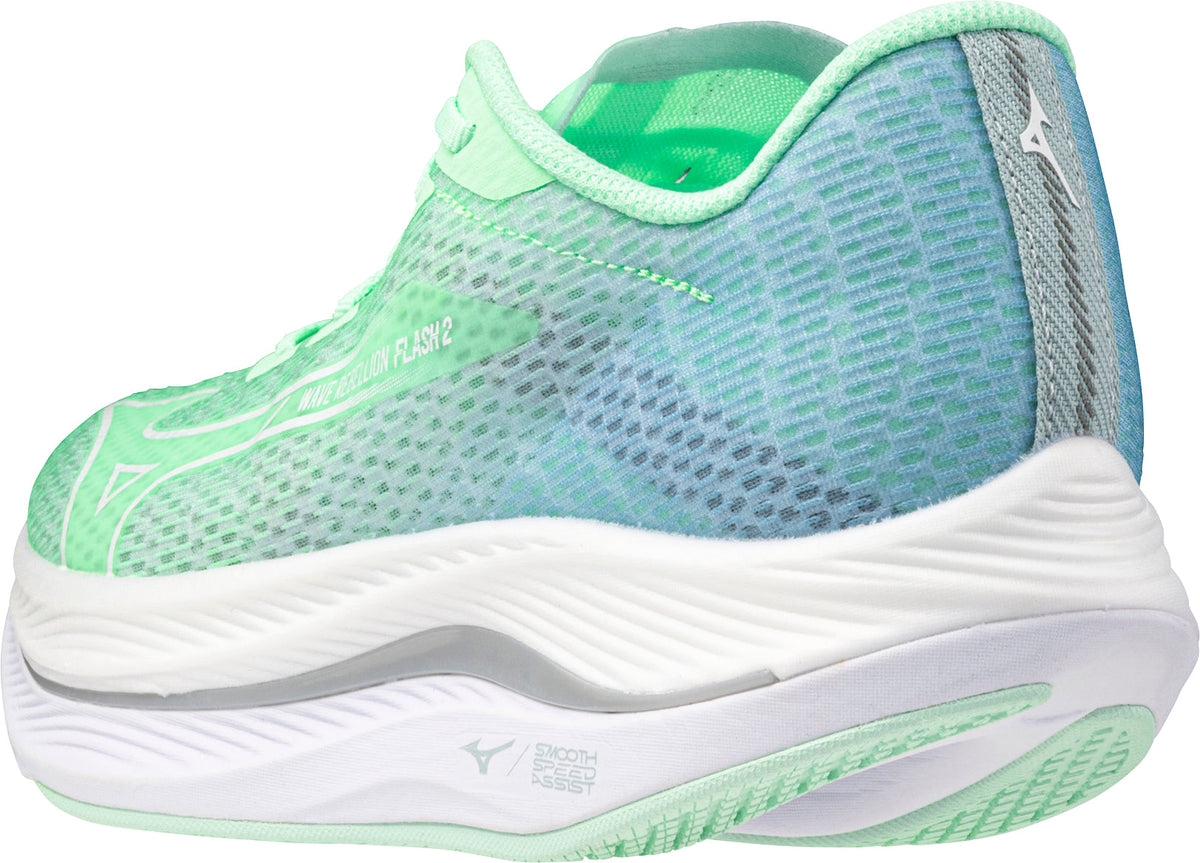 Mizuno Wave Rebellion Flash 2 Womens Running Shoes - Green