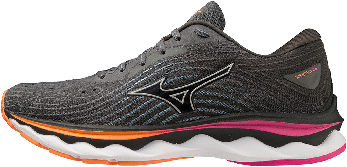 Mizuno Wave Sky 6 Womens Running Shoes - Grey