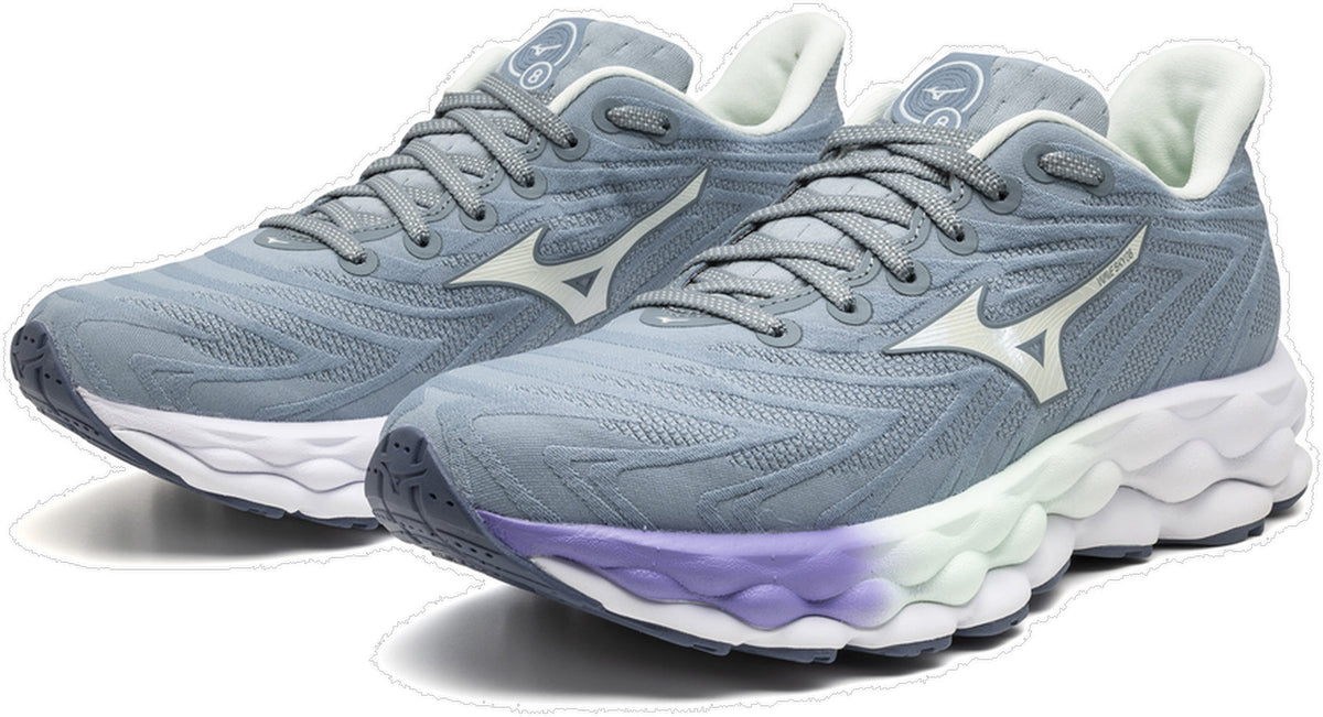 Mizuno Wave Sky 8 Womens Running Shoes - Grey