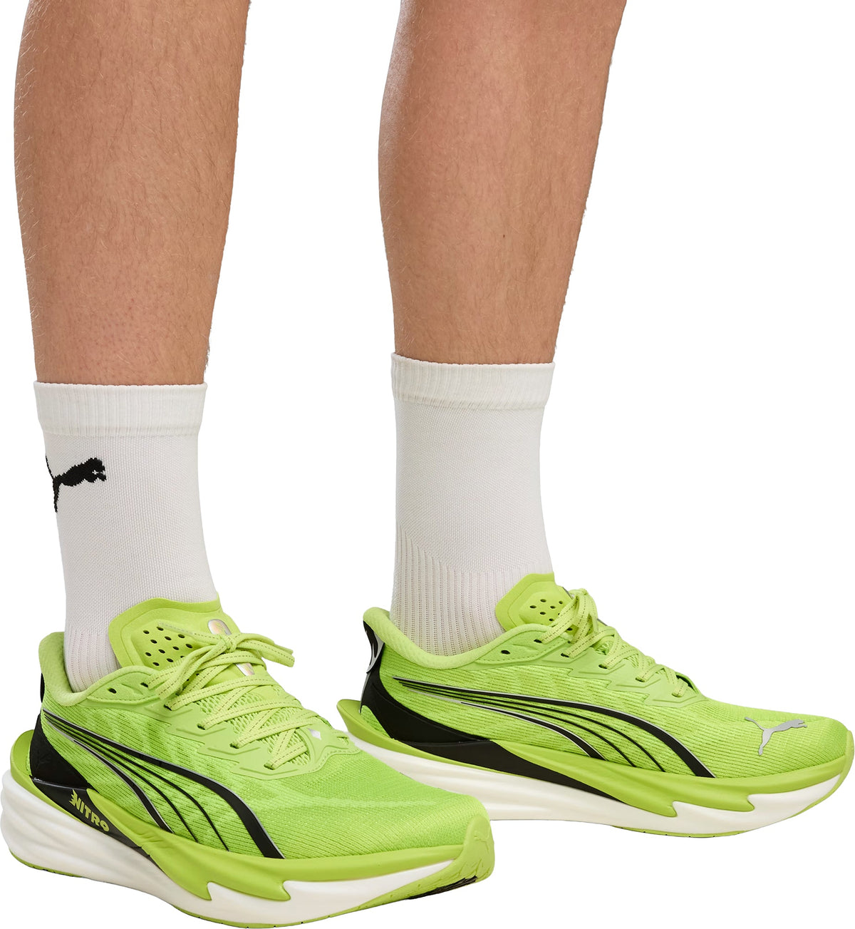 Puma Deviate Nitro 4 Mens Running Shoes - Green
