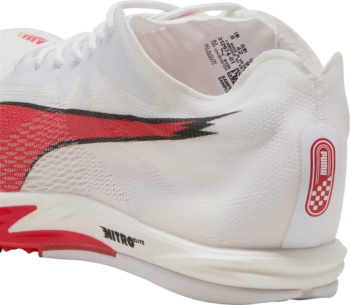 Puma Long Distance Nitro Elite 3 Running Spikes - White