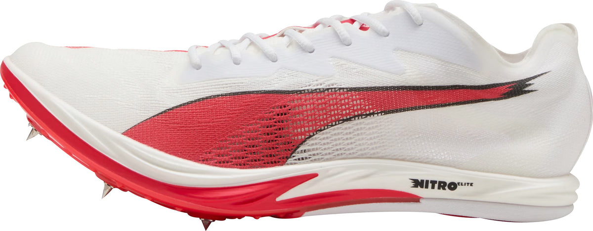 Puma Long Distance Nitro Elite 3 Running Spikes - White
