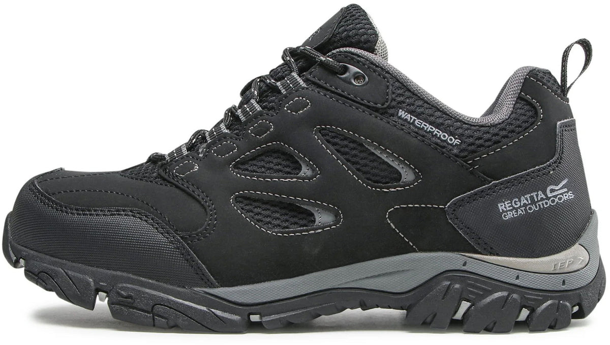 Regatta Holcombe Waterproof Mens Walking Shoes - Black