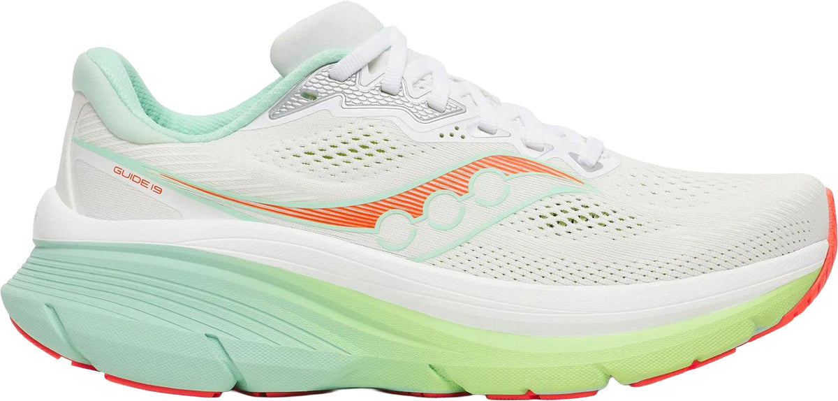 Saucony Guide 19 Womens Running Shoes - White