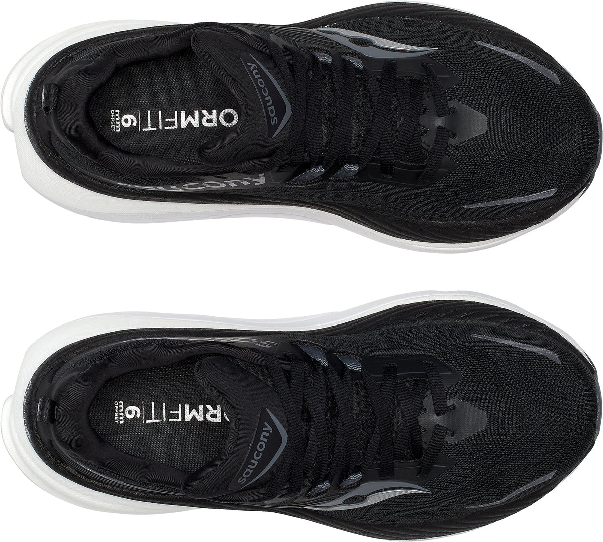 Saucony Hurricane 24 WIDE FIT Womens Running Shoes - Black