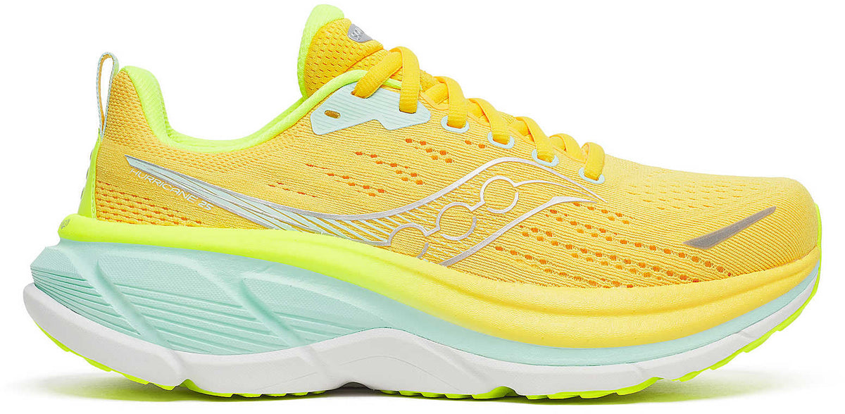 Saucony Hurricane 25 Womens Running Shoes - Yellow