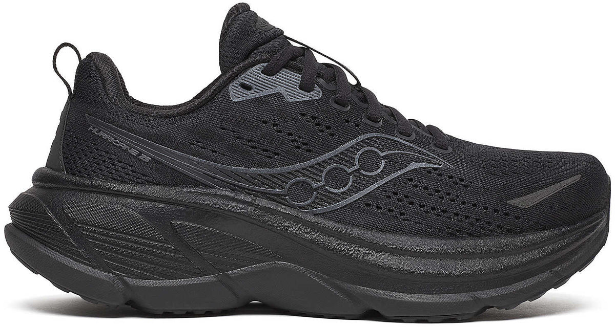 Saucony Hurricane 25 Womens Running Shoes - Black