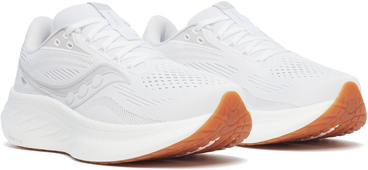 Saucony Ride 18 Womens Running Shoes - White