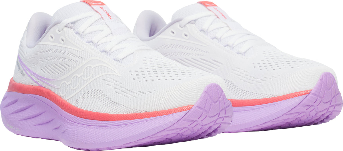 Saucony Ride 18 Womens Running Shoes - White
