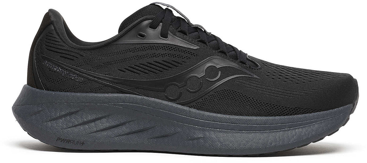 Saucony Ride 18 Mens Running Shoes - Black