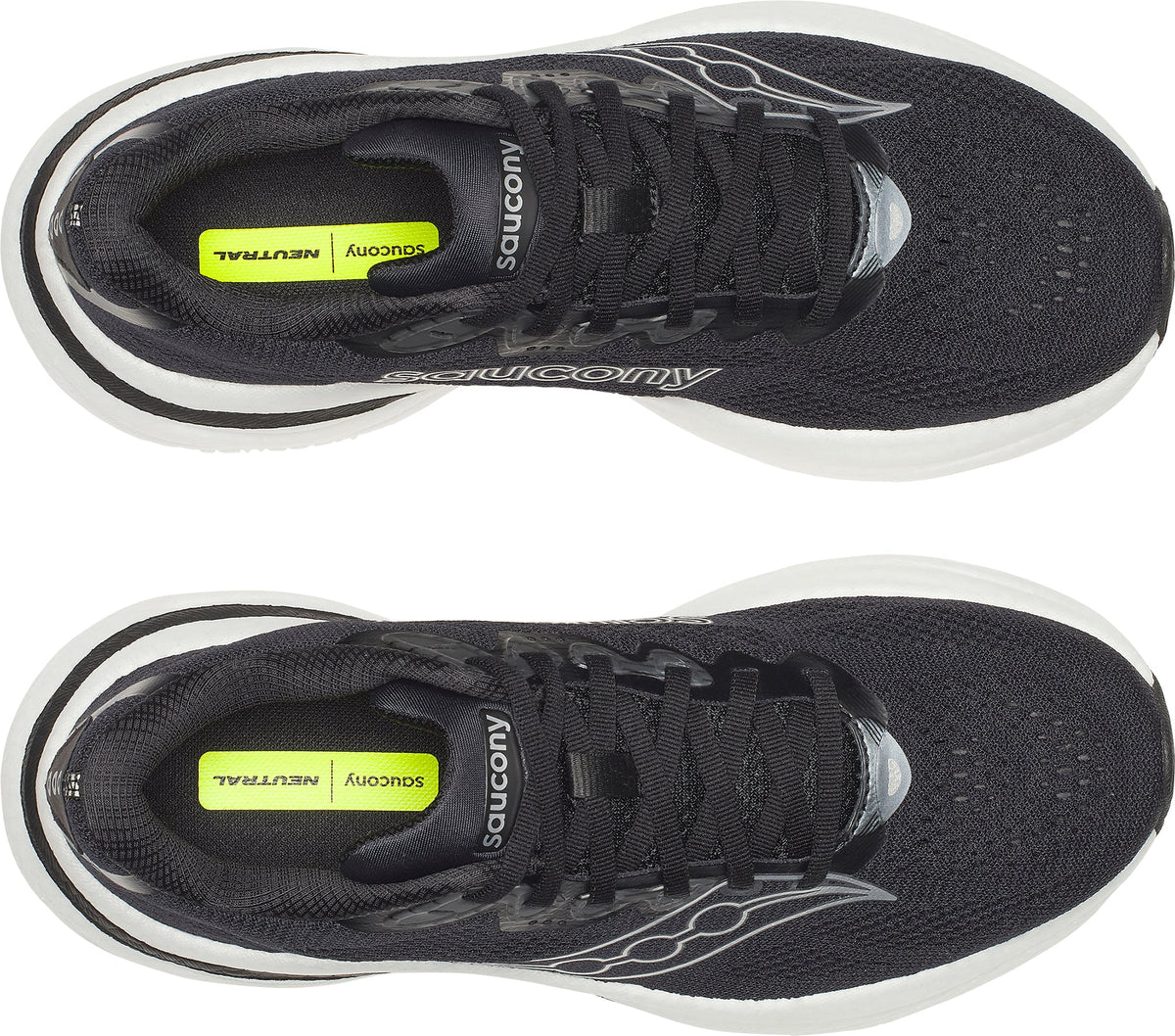 Saucony Ride 19 WIDE FIT Womens Running Shoes - Black