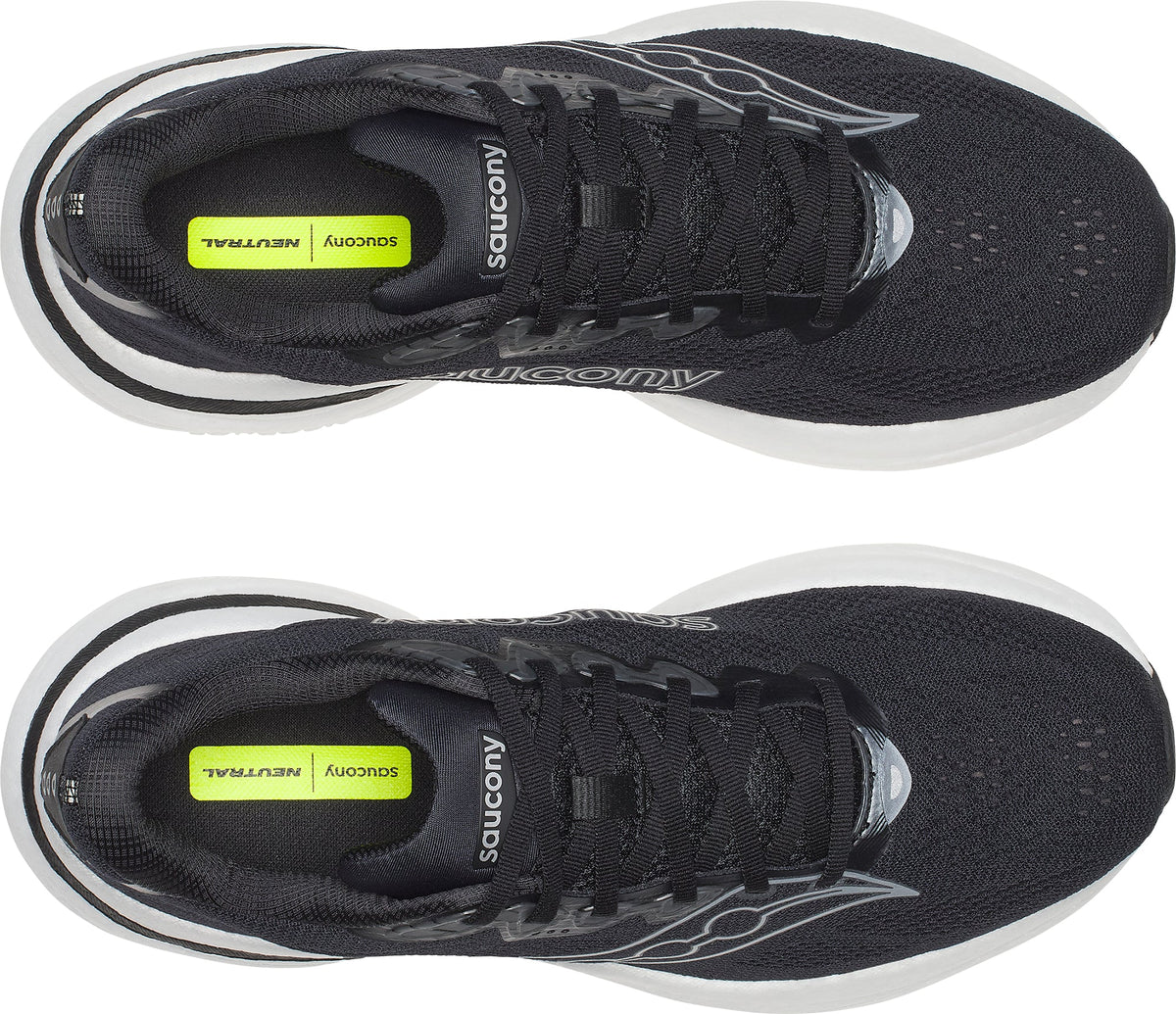 Saucony Ride 19 WIDE FIT Mens Running Shoes - Black