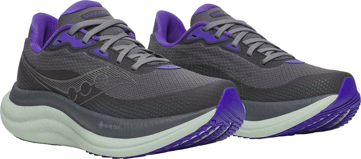 Saucony Triumph 23 GORE-TEX Womens Running Shoes - Grey