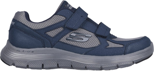 Skechers Flex GURN Velcro Mens Shoes - Blue