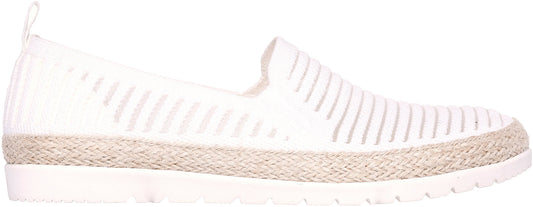 Skechers BOBS Flexpadrille Sparkling Sky Womens Shoes - White