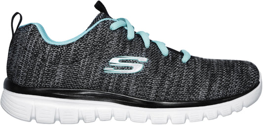 Skechers Graceful Twisted Womens Training Shoes - Black