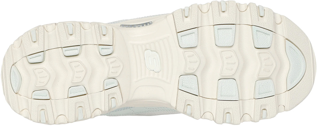 Skechers Sport D'Lites Smooth Nostalgia Womens Shoes - Cream