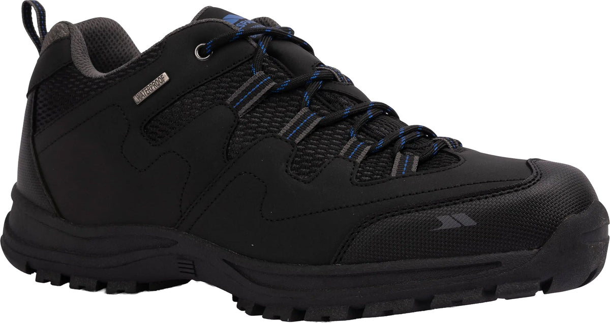Trespass Finley Waterproof Mens Walking Shoes - Black
