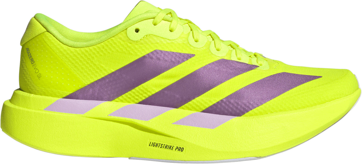 adidas Adizero EVO SL Woven Womens Running Shoes - Yellow