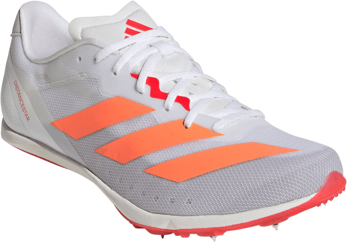 adidas Distancestar Running Spikes - White